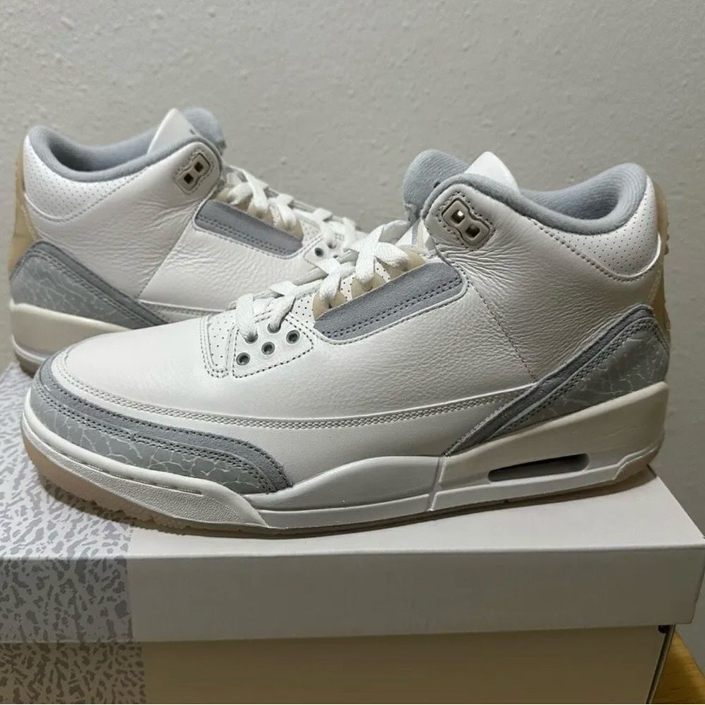 Air Jordan 3 Retro Craft Ivory Grey Mist Cream  FJ9479-100 size 8 - 14
